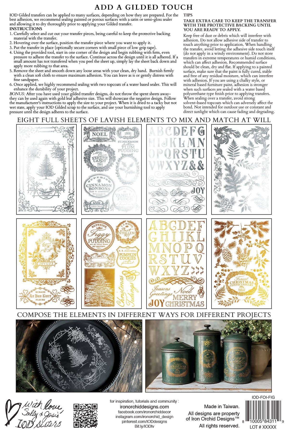Figgy & Flourish 8x12 Foil Transfer Pad