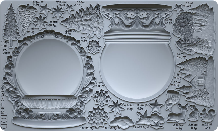 Snow Globes 6x10 Mould