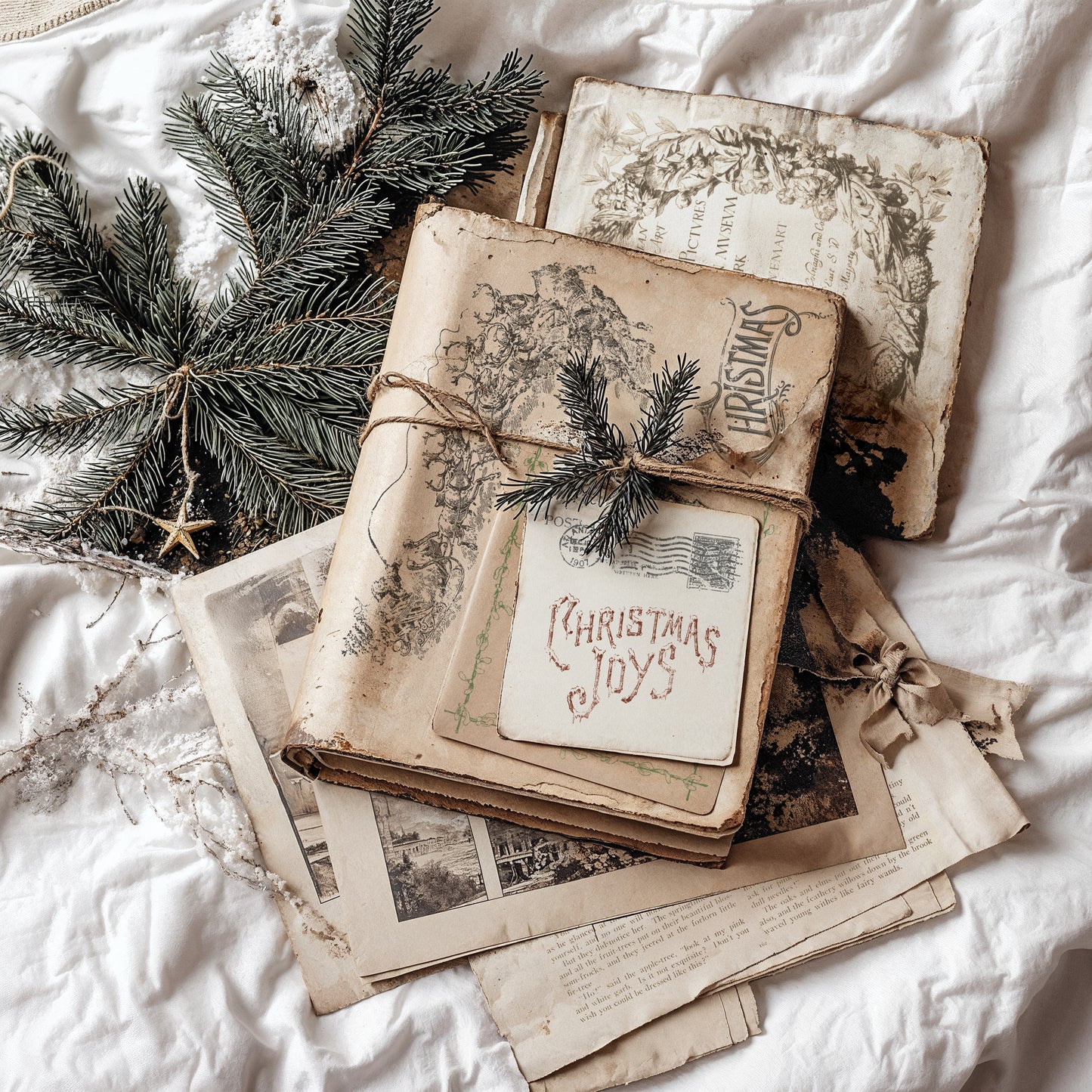 Christmas Post 12x12 Stamp