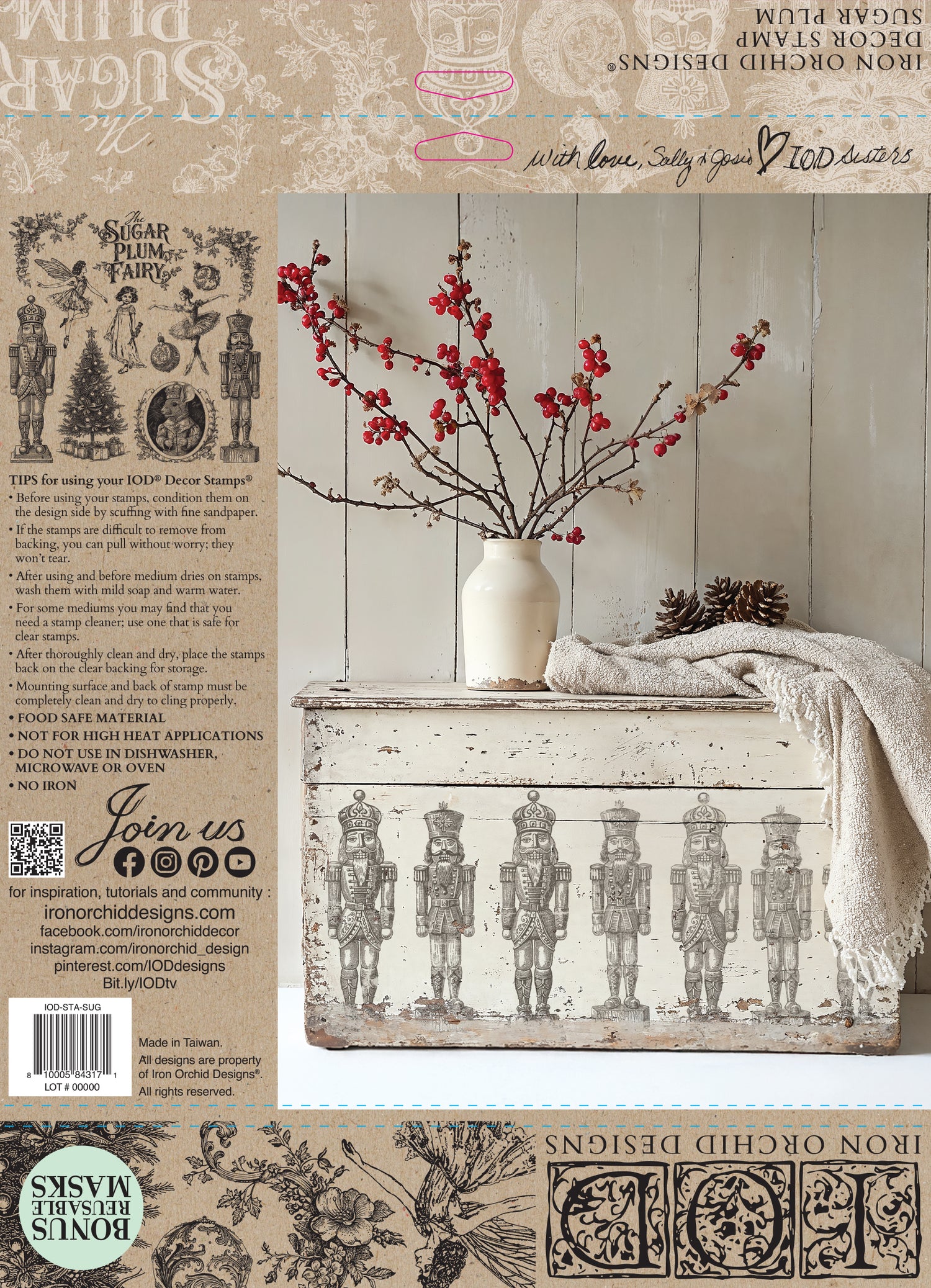 Sugar Plum Fairy 12x12 Stamp