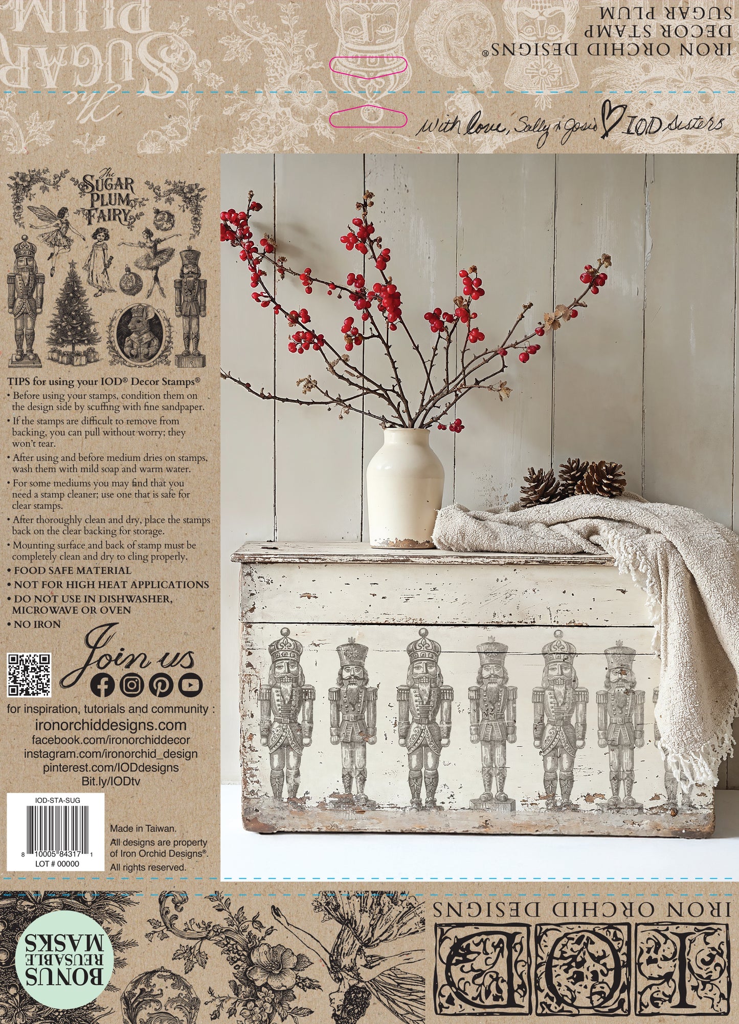 Sugar Plum Fairy 12x12 Stamp
