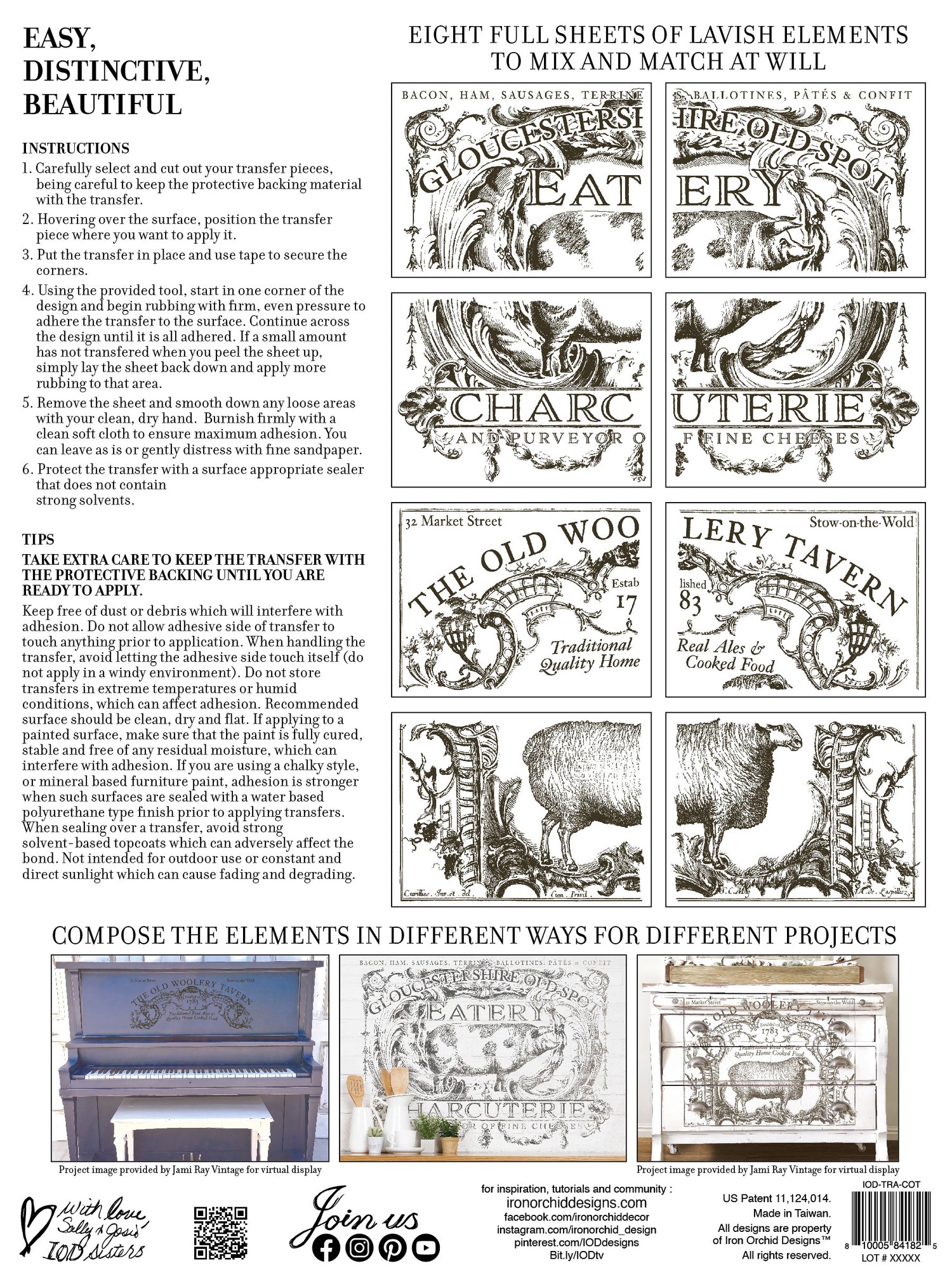 COTSWOLDS IOD TRANSFER 12X16 PAD