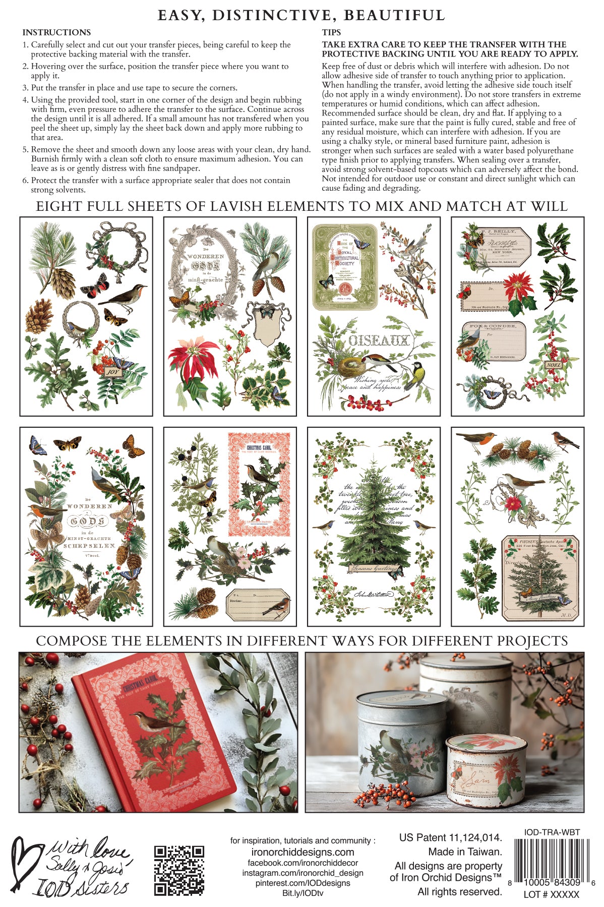 Winter Botanist 8x12 Transfer Pad