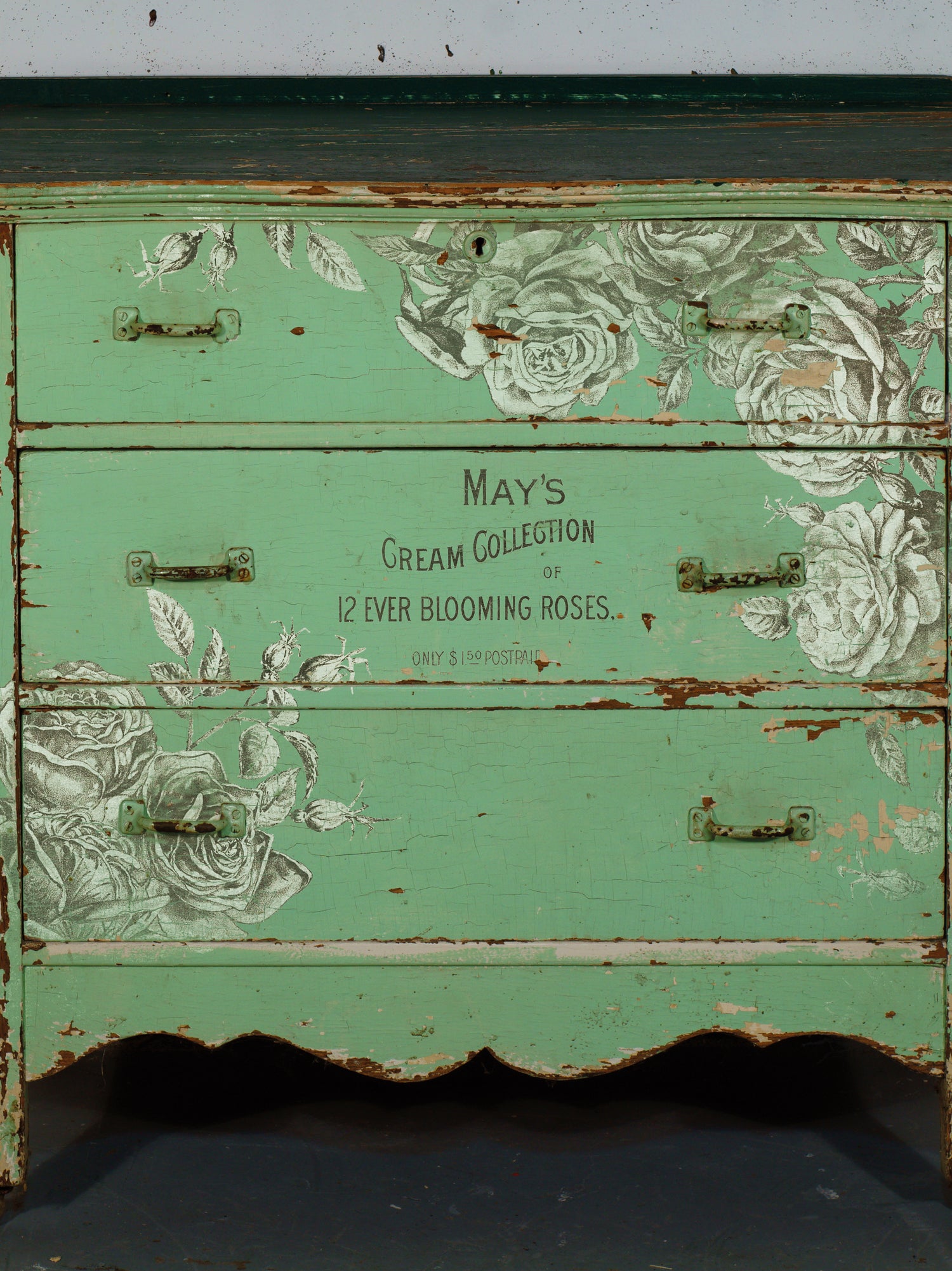 MAY'S ROSES IOD TRANSFER 12X16 PAD