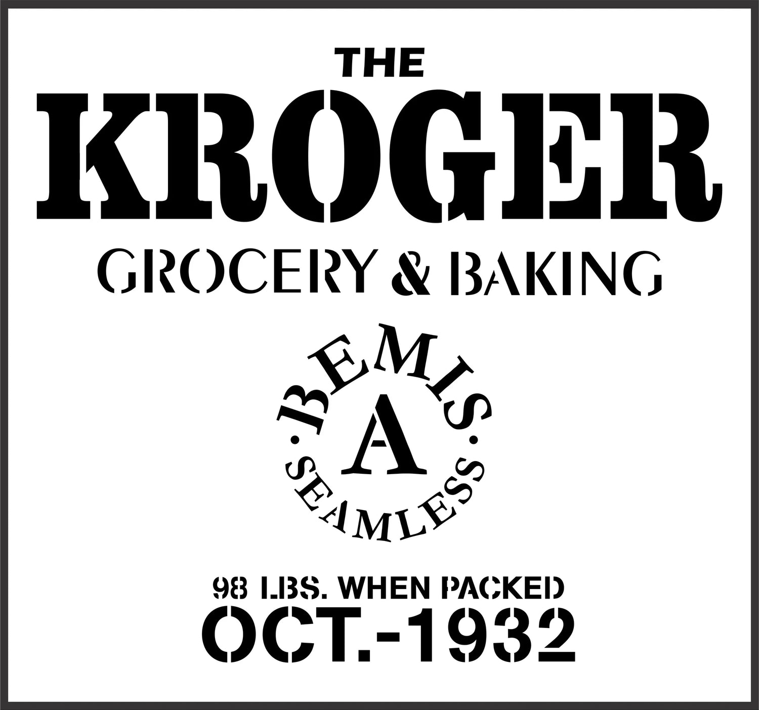 "Kroger" Stencil