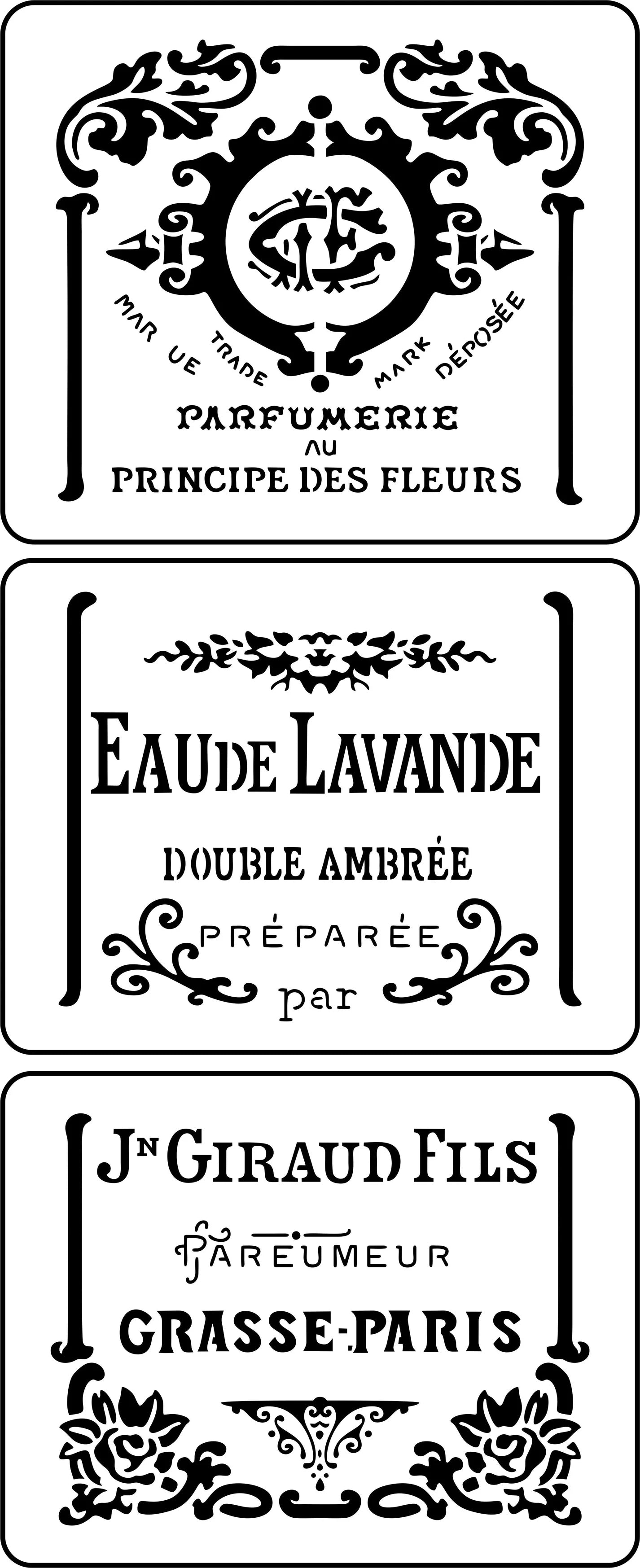 "Parfumerie" Stencil