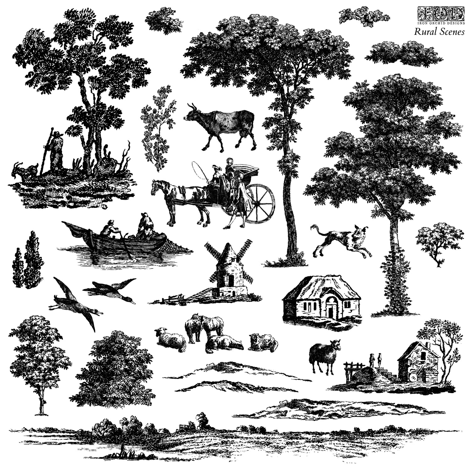 Rural Scenes stamp