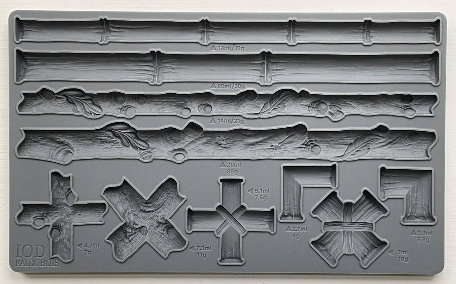 Faux Bois 6x10 IOD Mould