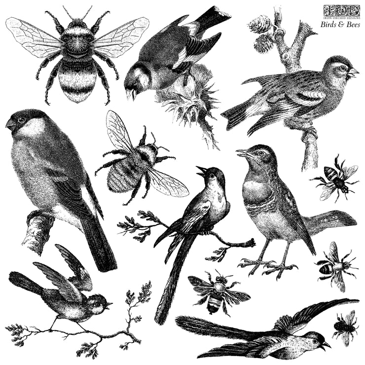 Birds & Bees stamp