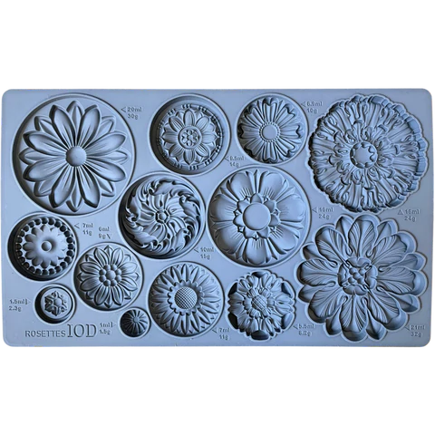 Rosettes 6x10 IOD Mould