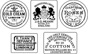 "Advertising Labels Mini" Stencil