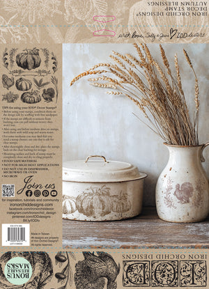 Autumn Blessings 12x12 Stamp