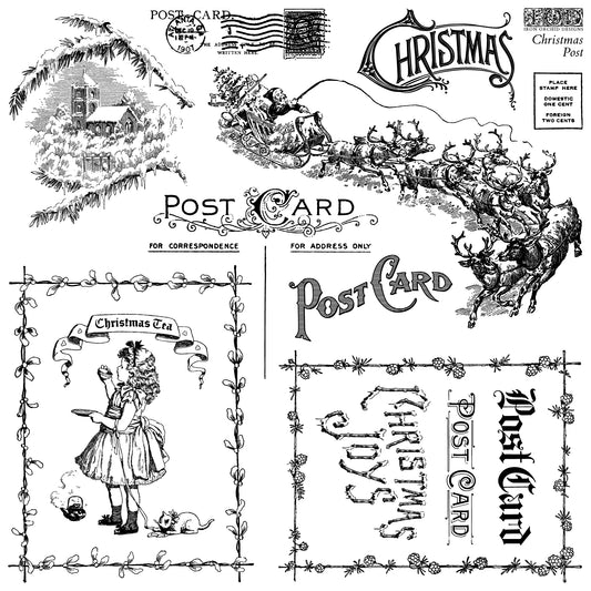 Christmas Post 12x12 Stamp
