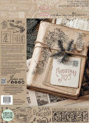 Christmas Post 12x12 Stamp