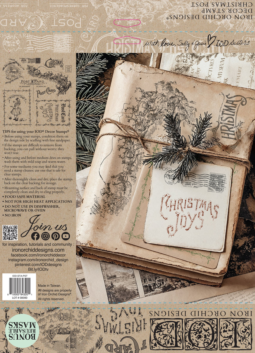 Christmas Post 12x12 Stamp