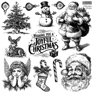 Christmas Wishes 12x12 Stamp