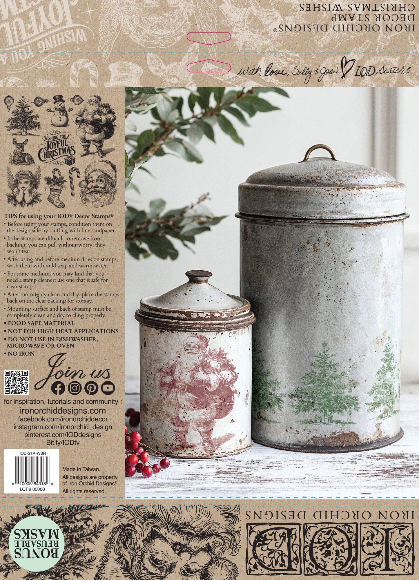 Christmas Wishes 12x12 Stamp