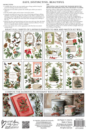 Winter Botanist 8x12 Transfer Pad