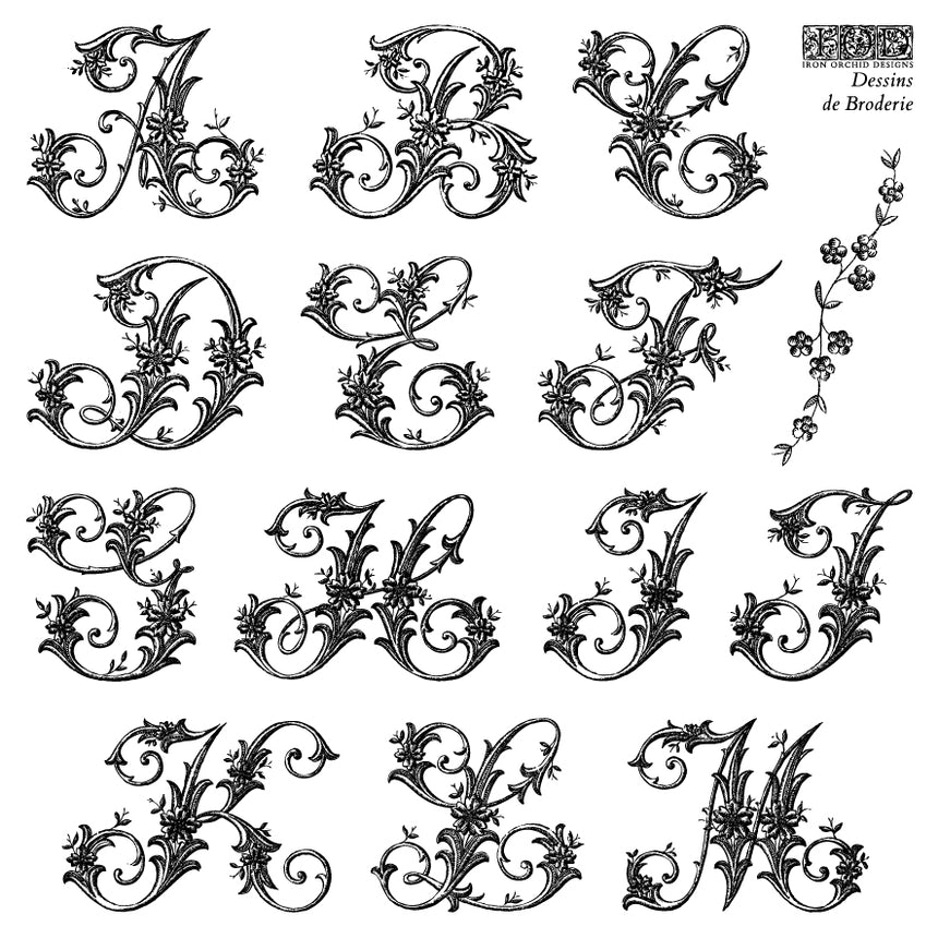Dessins de Broderie Labels