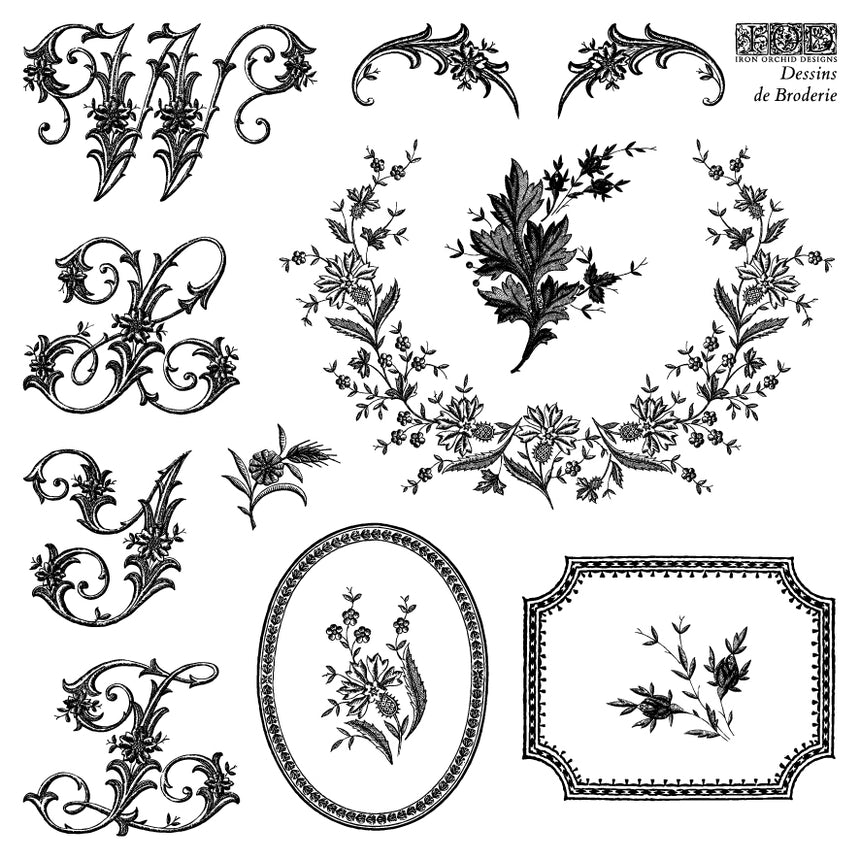 Dessins de Broderie Labels