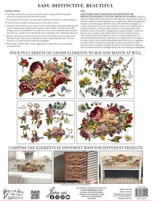 FLORAL ANTHOLOGY IOD TRANSFER 12X16 PAD