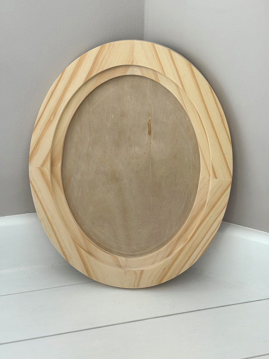 Oval Wood Gallery Blank 12.7 x 15.7