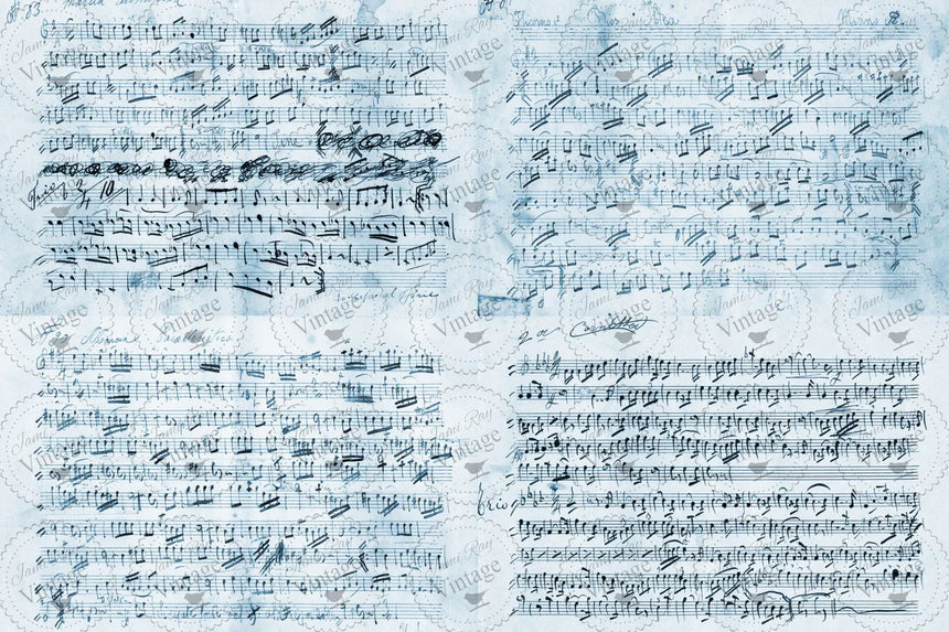 "Music Notes" Decoupage Paper