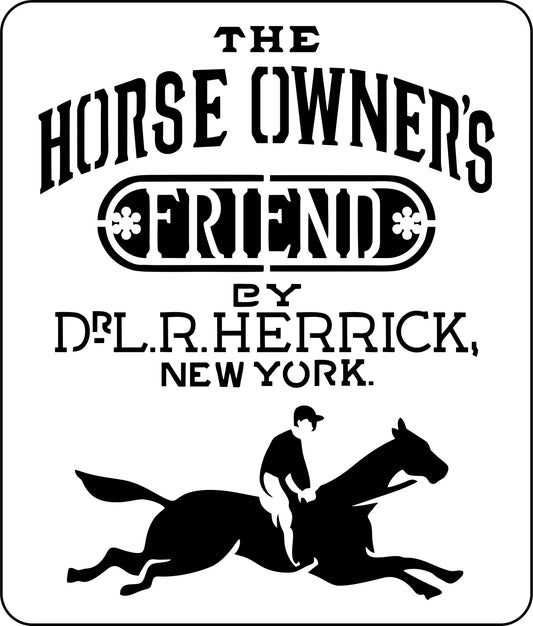 "New York Horse Grain Sack" Stencil