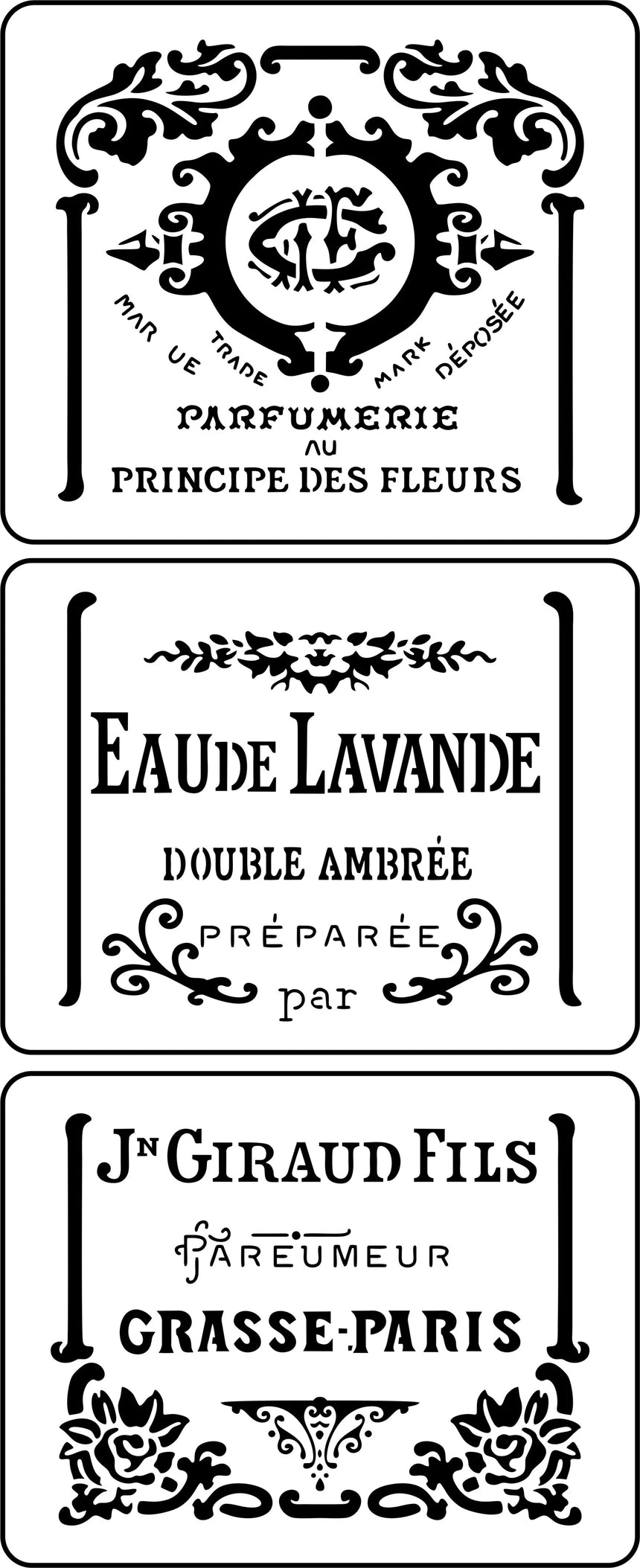 "Parfumerie" Stencil