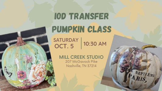 Class - Pumpkin with IOD transfers