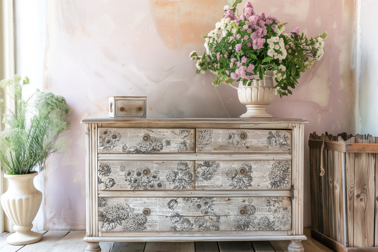 GARDEN BOUQUET 12X12 IOD STAMP