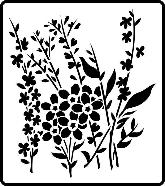 "Wild Flowers" Stencil