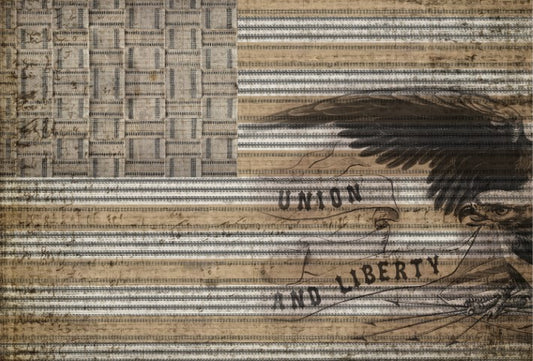 Union and Liberty Decoupage Paper