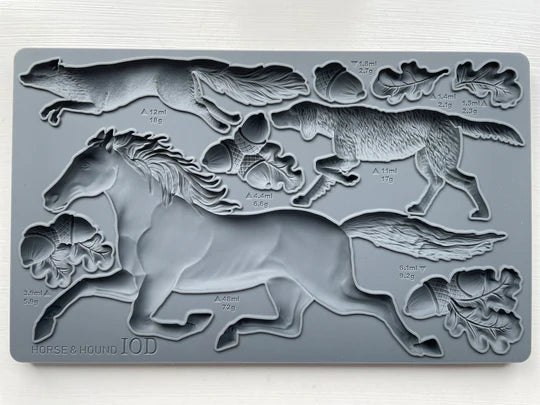 Horse and Hound 6x10 IOD Mould