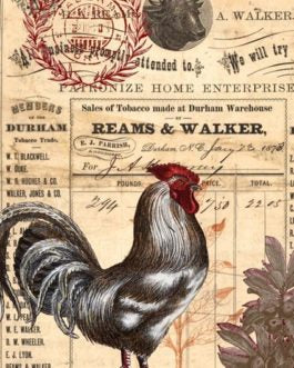 Rooster Decoupage Paper - Mill Creek Mercantile